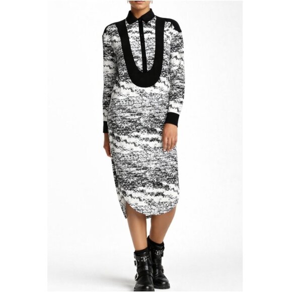 L.A.M.B. Dresses & Skirts - L.A.M.B. by Gwen Stefani Shirt Dress Printed Rounded Hem size 6 Y2K Preppy